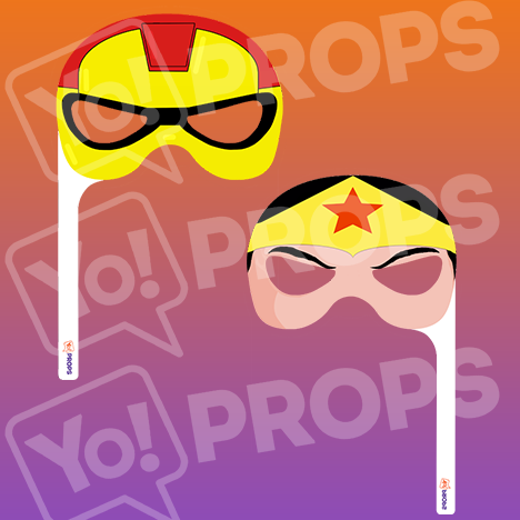 Superhero Mask - IronMan/Wonder Woman