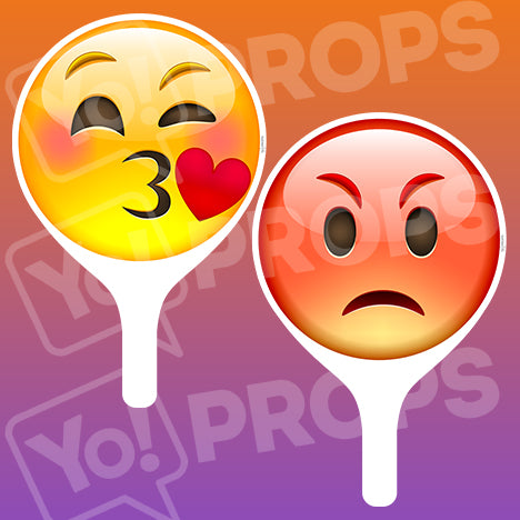 Emoji 2.0 Prop - Kiss Face / Angry Face
