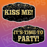 New Years Phrases - Kiss Me / It's Time to Party