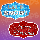 Christmas Prop-Merry Christmas/Let it Snow