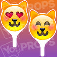 Emoji 2.0 Prop - Love Cat Face / Happy Cat Face