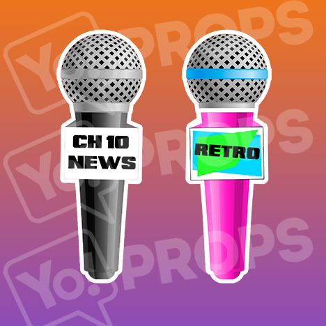 Prop - Microphone (CH 10 News and Retro)