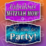 Mitzvah 2.0 Prop- Fabulous Mitzvah Mom! / It's time to Party Prop