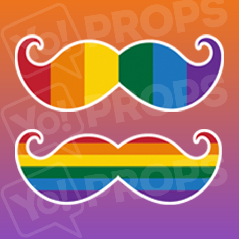 Rainbow Mustache