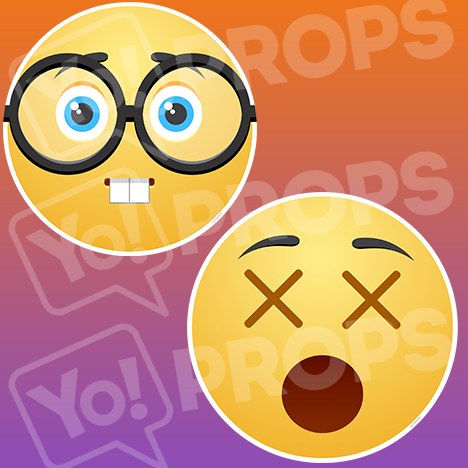Emoji Face #3: Nerd Face – Shock Face