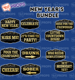 New Years Phrases - Kiss Me / It's Time to Party