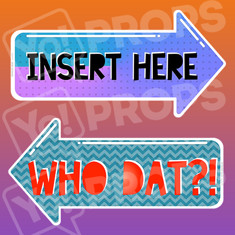 Pointing Bundle - “Insert Here” And “Who Dat?!”
