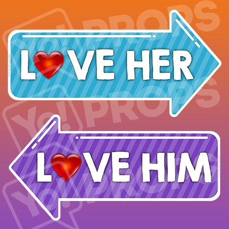 Pointing Bundle - “Love Her” And "Love Him"