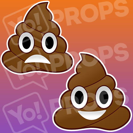 Emoji Face #6: Happy Poop – Sad Poop