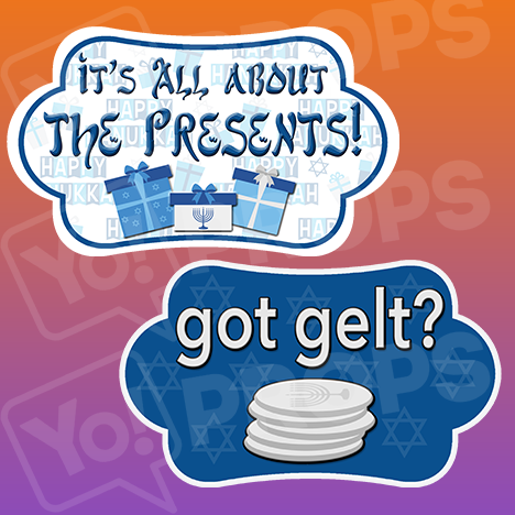 Hanukkah Prop - Presents / Got Gelt?