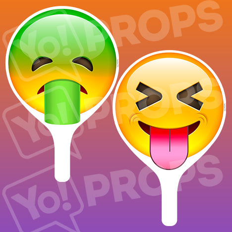 Emoji 2.0 Prop - Puking Face / Tongue Out Face