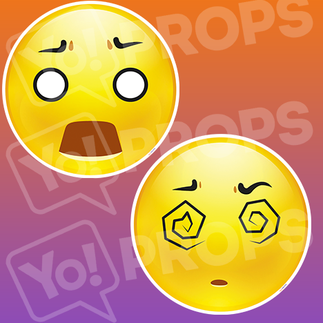Emoji Face #8: Ghost Face – Dizzy Face
