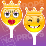 Emoji 2.0 Prop - Queen Face / King Face