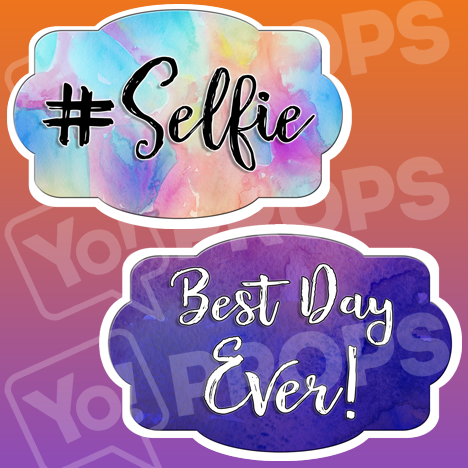 Sweet 16 Birthday Prop - #Selfie/Best Day Ever!