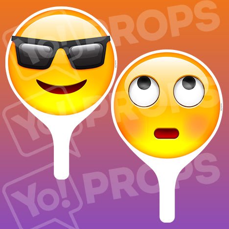 Emoji 2.0 Prop - Sunglasses Face / Eyeroll Face