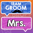 Wedding Arrow Prop - Team Groom & Mrs.