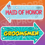 Wedding Arrow Prop - Maid of Honor / Groomsmen