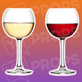 Wine and Champagne Prop - Wine Glass (round)